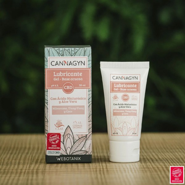 Cannagyn Gel Lubrifiant BIO 50ml WeBotanix : favorise le bien-être de votre zone intime